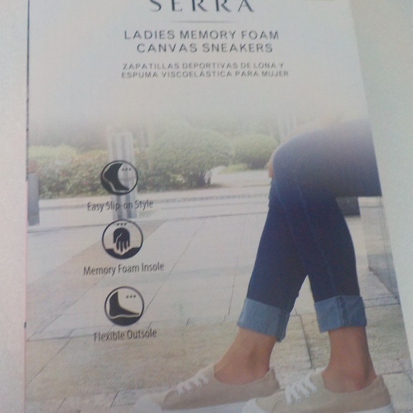 NEW Memory Foam Canvas Sneakers BOXED - Picture 6 of 7